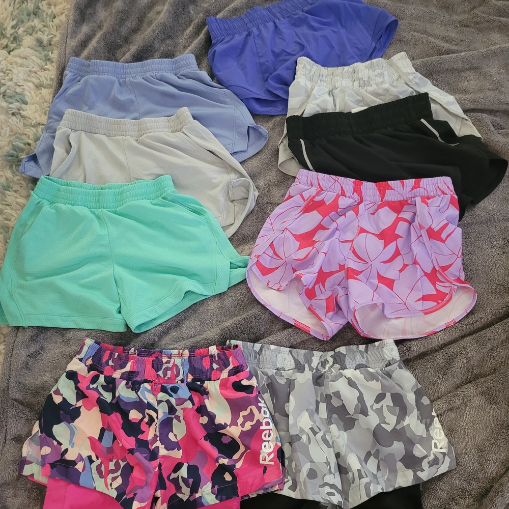 Reebok Girls 7/8 Multicolor Active Shorts Collection